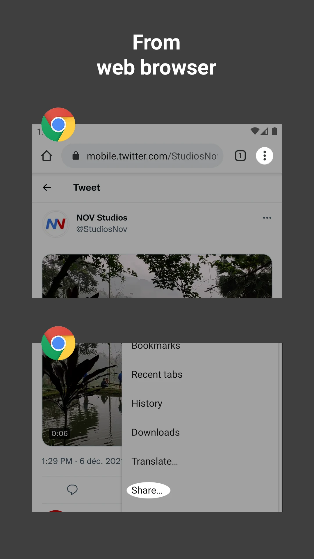 Get VDO screenshot